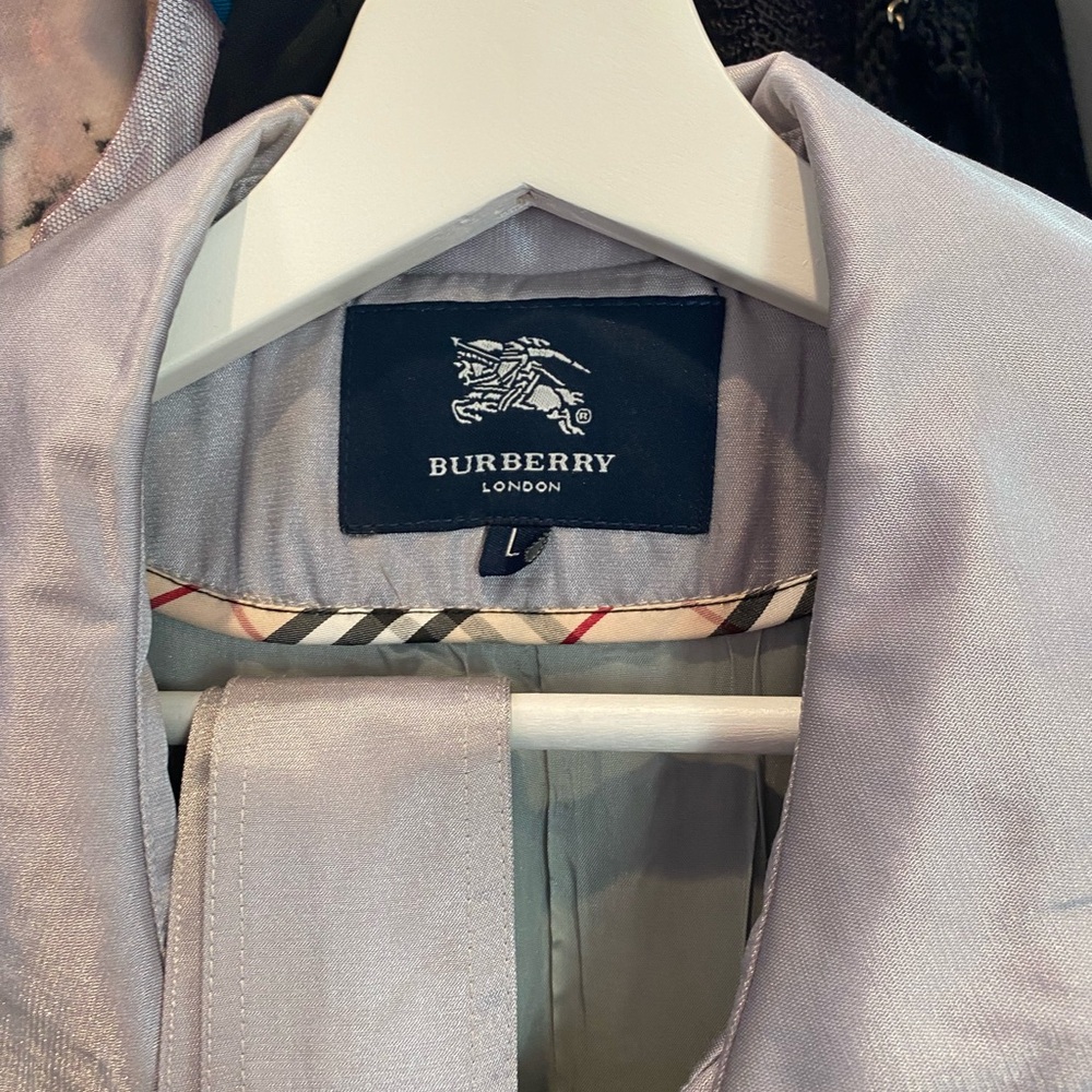 Silver Trench Coat by Burberry